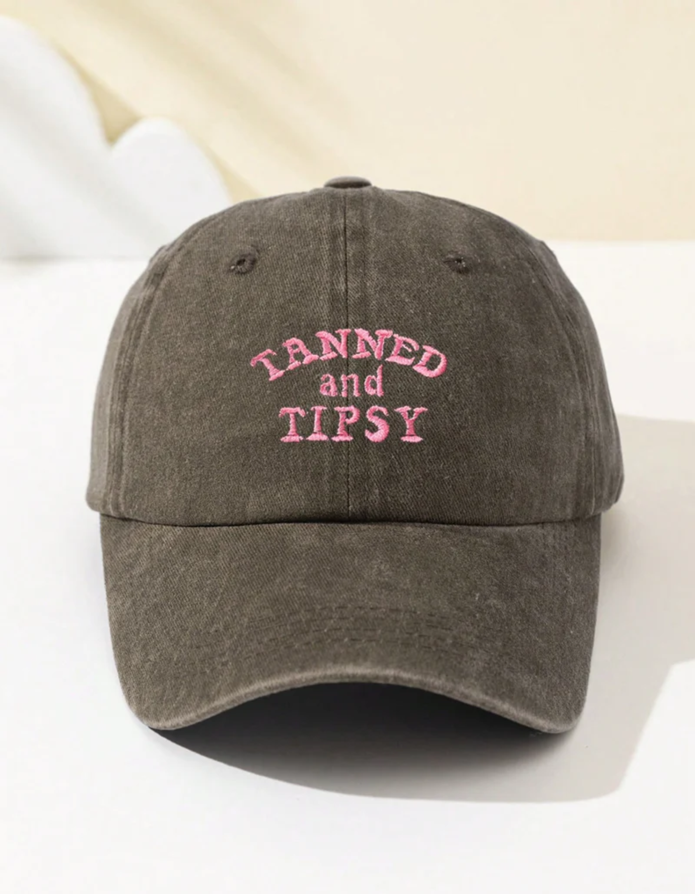 Tipselle – Slogan charm – Cotton baseball cap-15133816652149-Nancy & Mae Savannah
