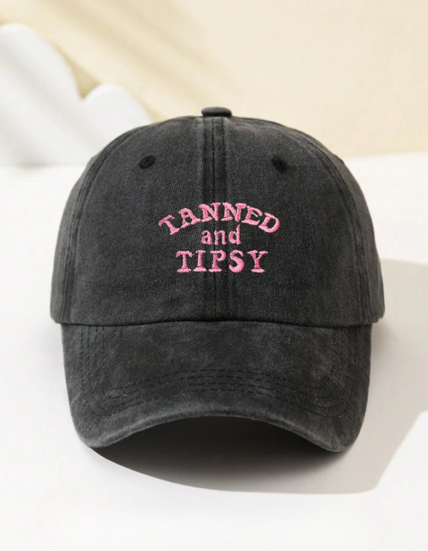 Tipselle – Slogan charm – Cotton baseball cap-15133816652149-Nancy & Mae Savannah