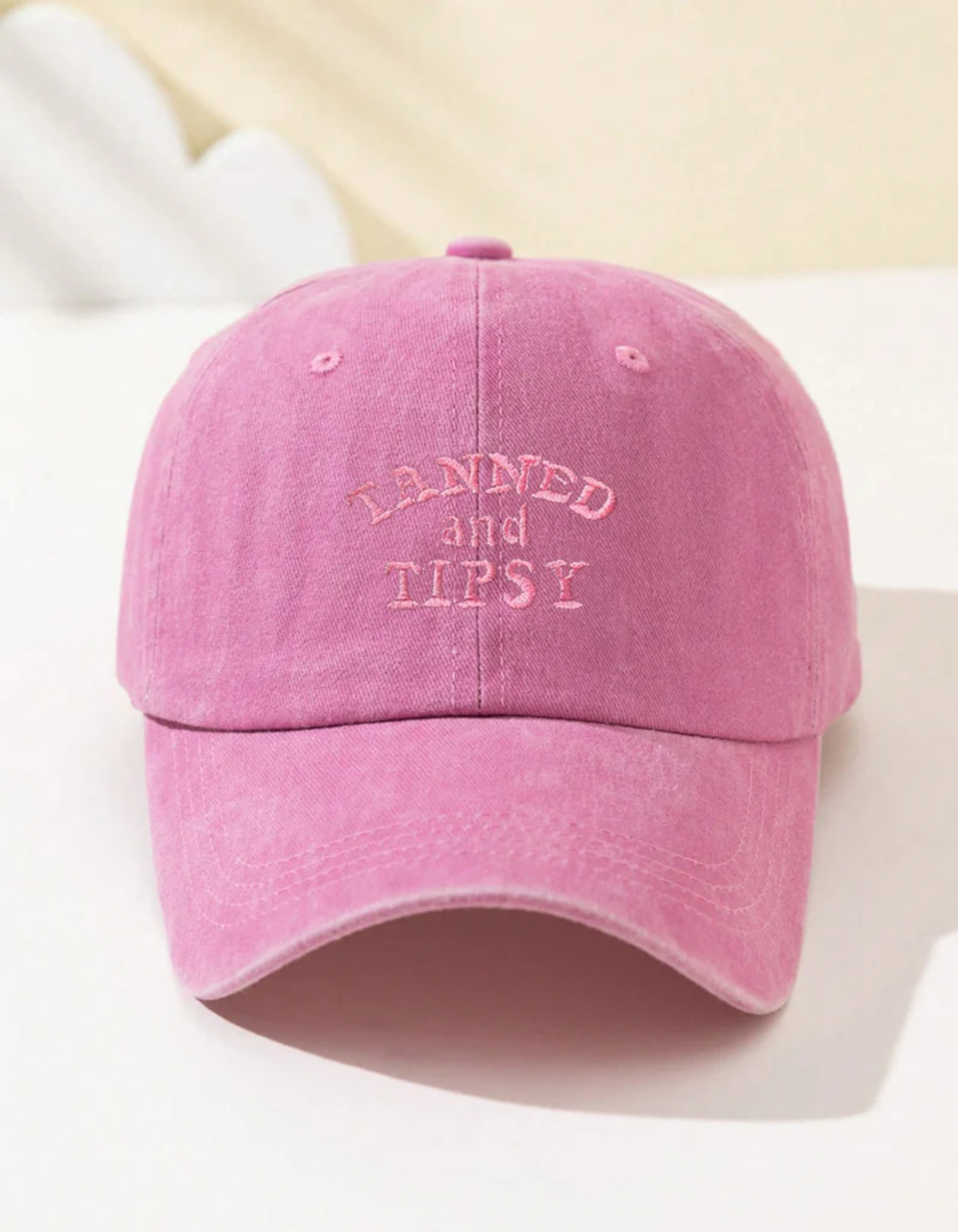 Tipselle – Slogan charm – Cotton baseball cap-15133816652149-Nancy & Mae Savannah