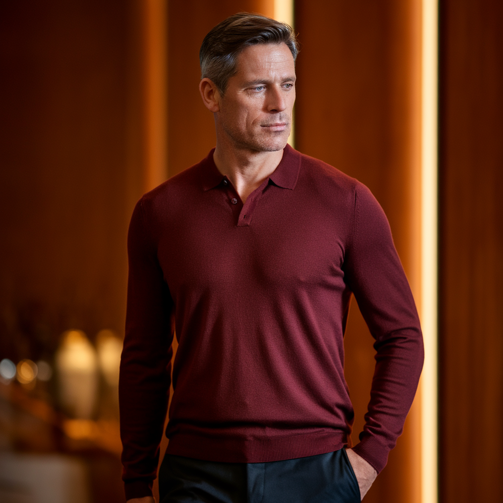 Turner Cashmere Long Sleeve Polo-15553978499445-Nancy & Mae Savannah