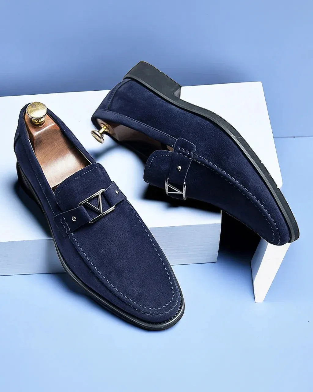 Valentéo Suede Loafer-15553365049717-Mirella Fiore