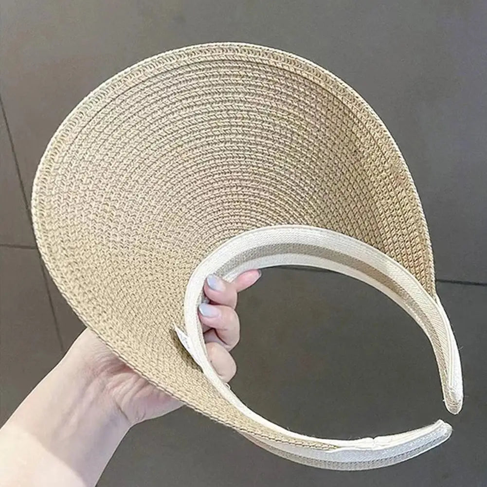 Valine – Sporty stripe – Straw sun visor-15133816947061-Mirella Fiore