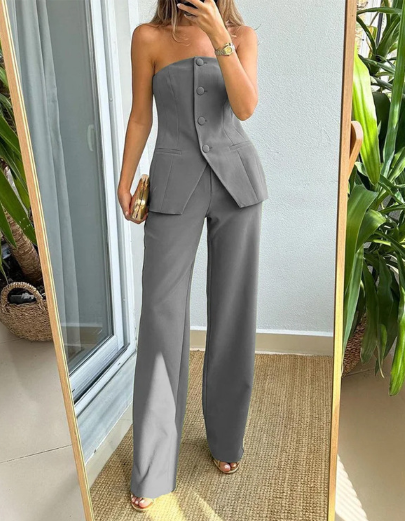 Valissia – Strapless tailored – Co-ord set-15133849125237-Mirella Fiore