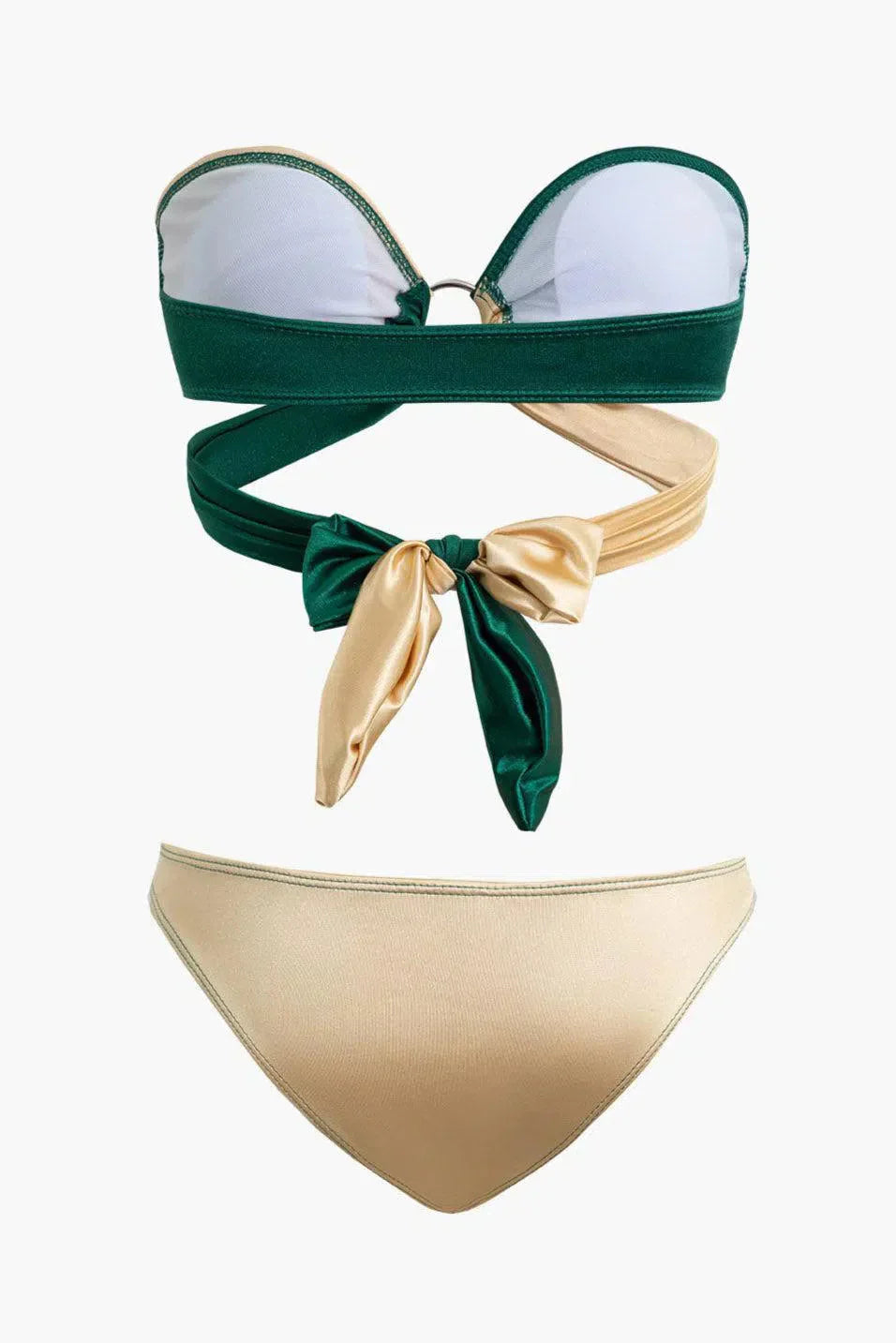 Vanna – Modern knot details – Contrast knot bikini set-15133921902965-Mirella Fiore