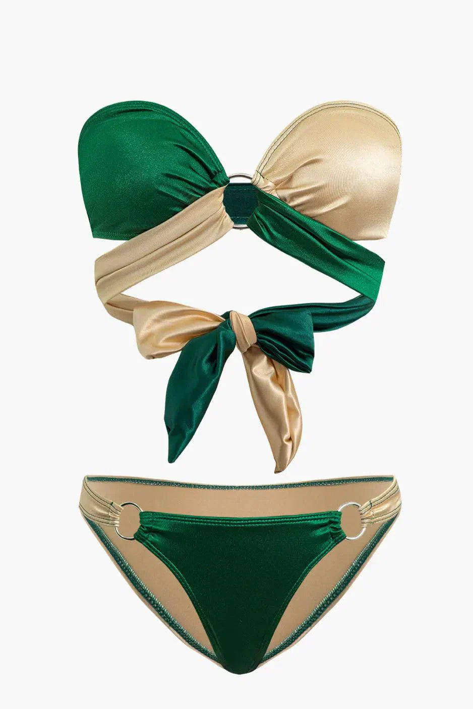Vanna – Modern knot details – Contrast knot bikini set-15133921902965-Mirella Fiore