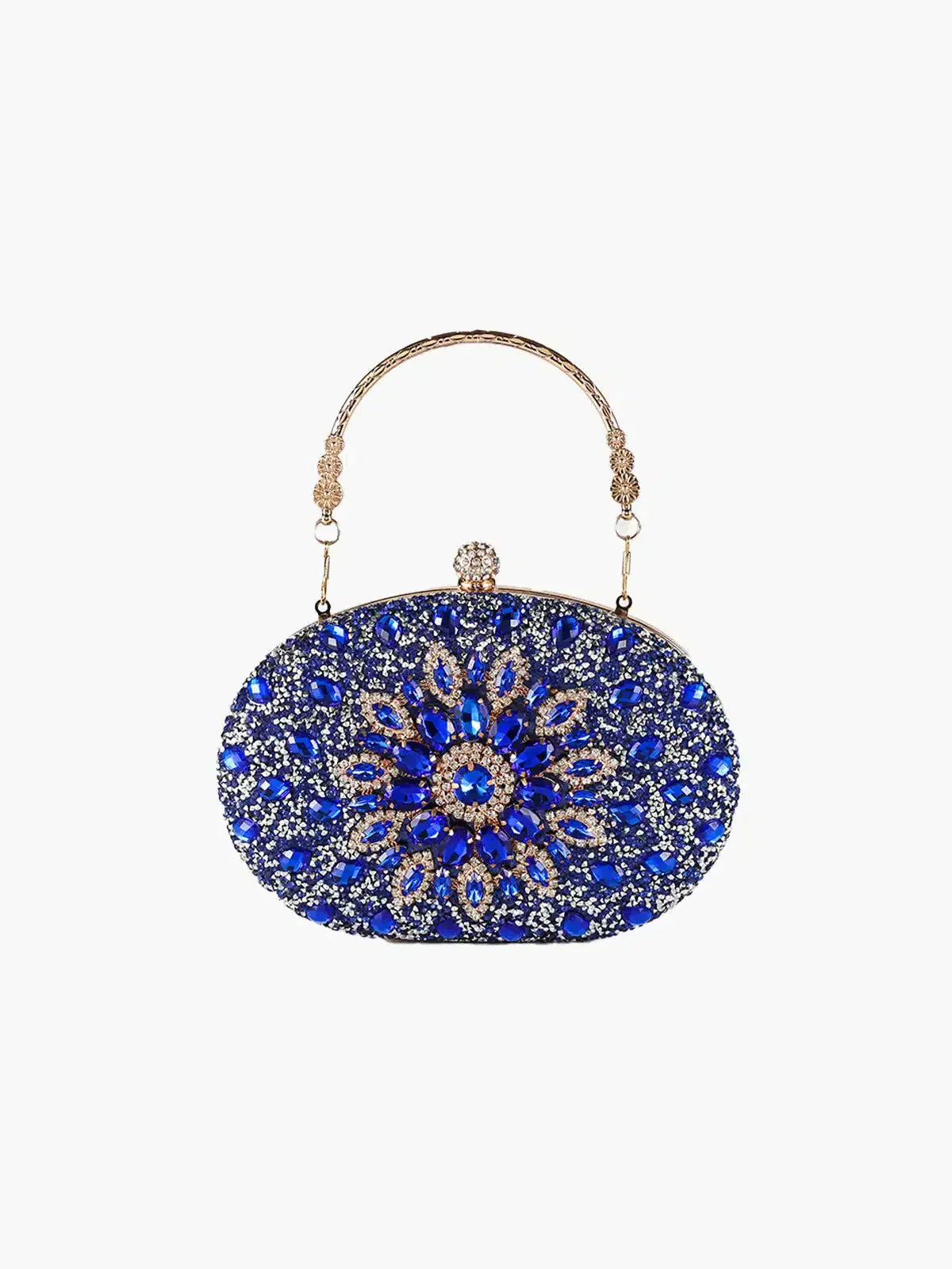 Vega – Floral motif – Gemstone evening clutch-15133584687477-Mirella Fiore