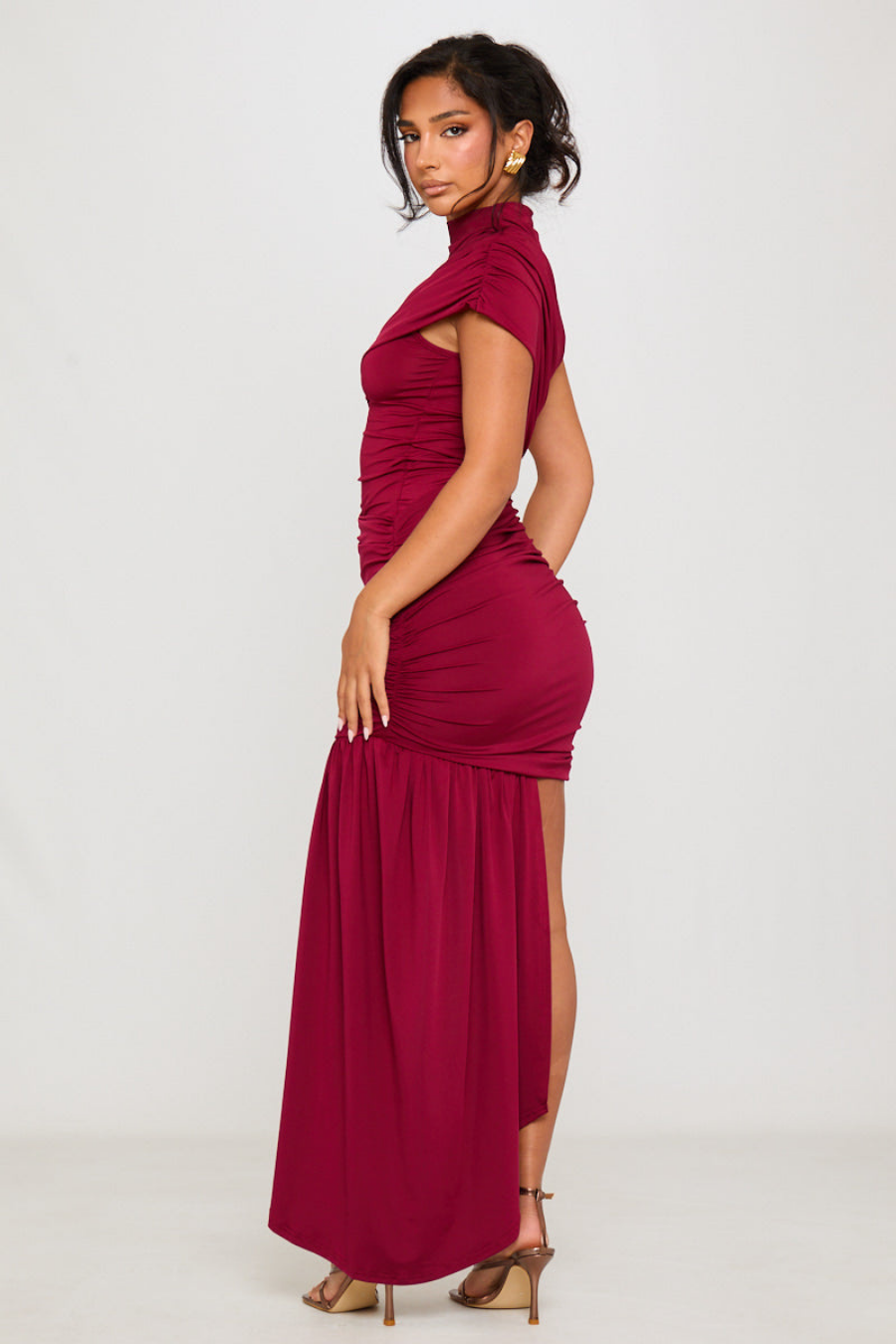 Velarose – Draped asymmetry – One-shoulder mini gown-15302990430581-Mirella Fiore