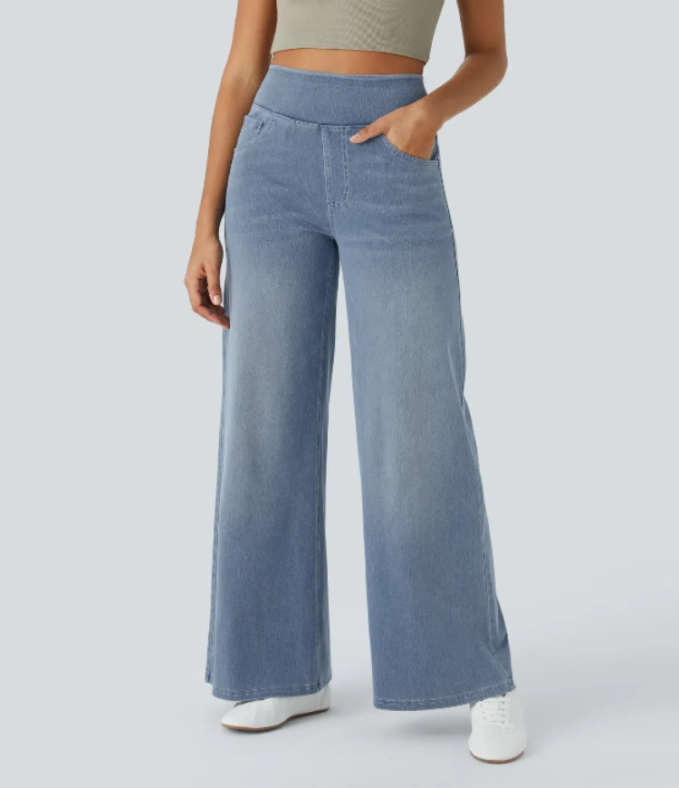 Verenza – High waist comfort – Wide leg jeans-15133711761781-Mirella Fiore