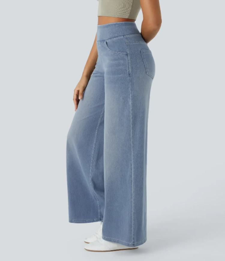 Verenza – High waist comfort – Wide leg jeans-15133711761781-Mirella Fiore