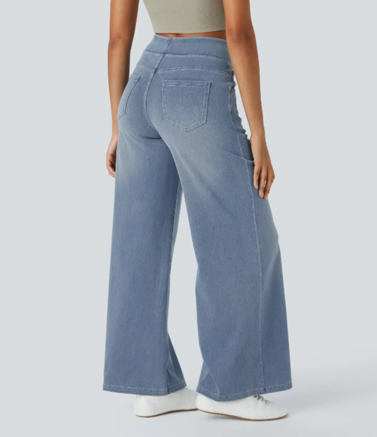 Verenza – High waist comfort – Wide leg jeans-15133711761781-Mirella Fiore