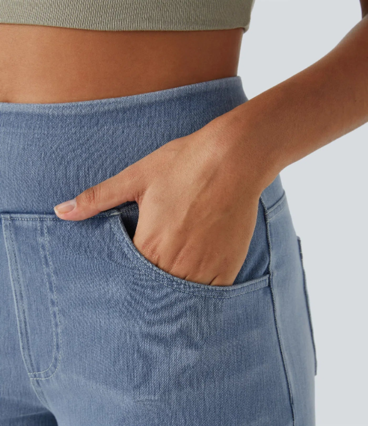 Verenza – High waist comfort – Wide leg jeans-15133711761781-Mirella Fiore