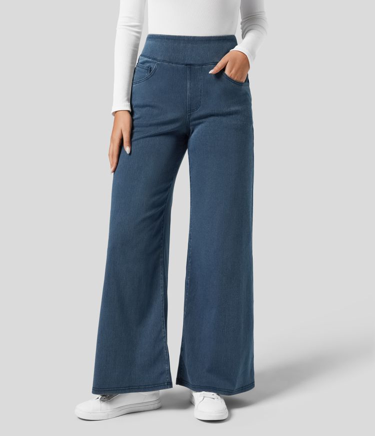 Verenza – High waist comfort – Wide leg jeans-15133711761781-Mirella Fiore