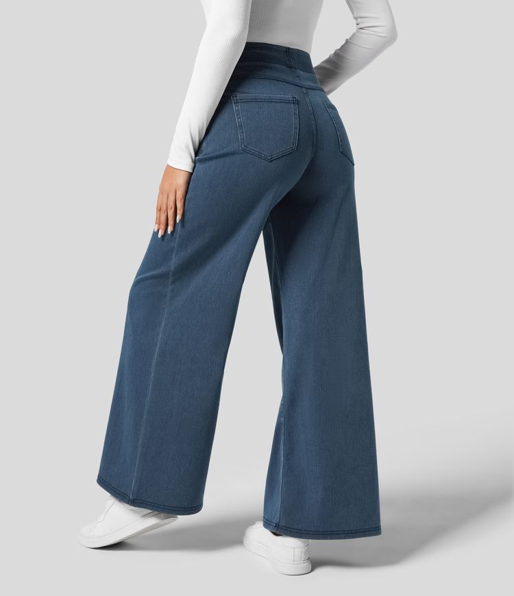 Verenza – High waist comfort – Wide leg jeans-15133711761781-Mirella Fiore