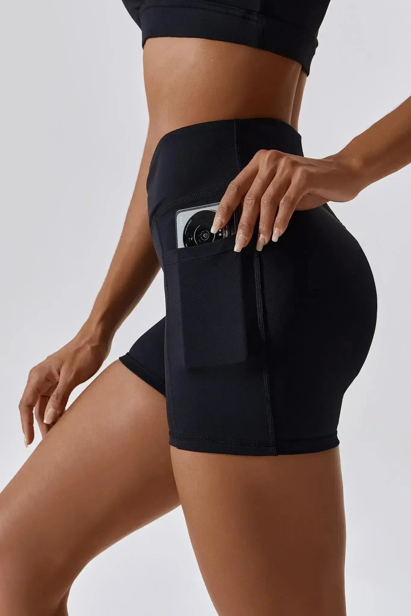 Vesper – Crossover waistband – High-waisted shorts-15134043767157-Mirella Fiore