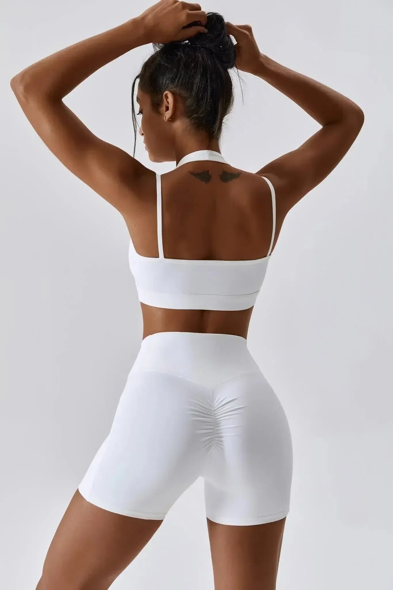 Vesper – Crossover waistband – High-waisted shorts-15134043767157-Mirella Fiore