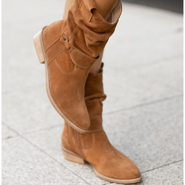 Vesper - Suede Boots-15544868766069-Mirella Fiore