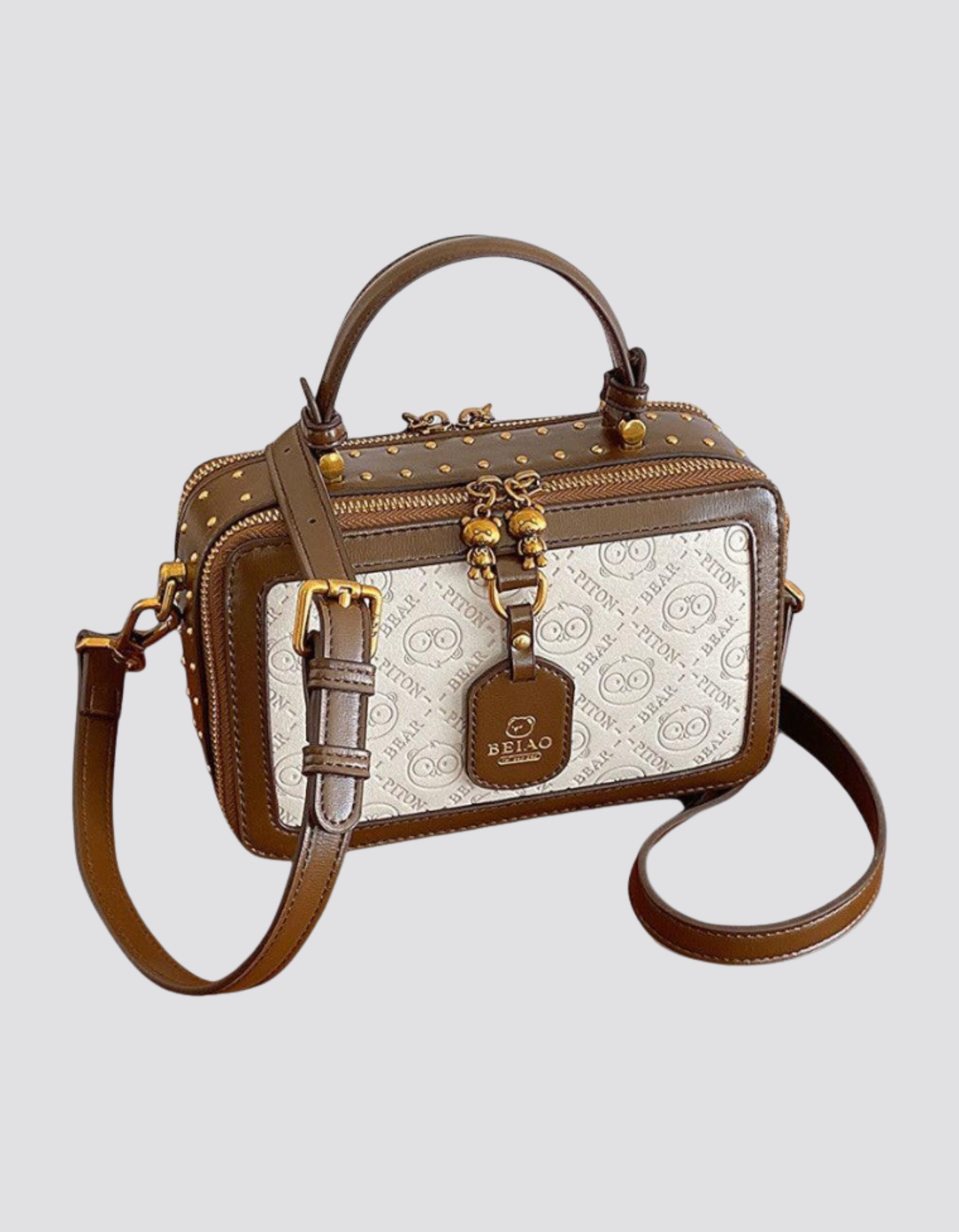 Vianella – Bear charm detail – Crossbody handbag-15209173516661-Mirella Fiore