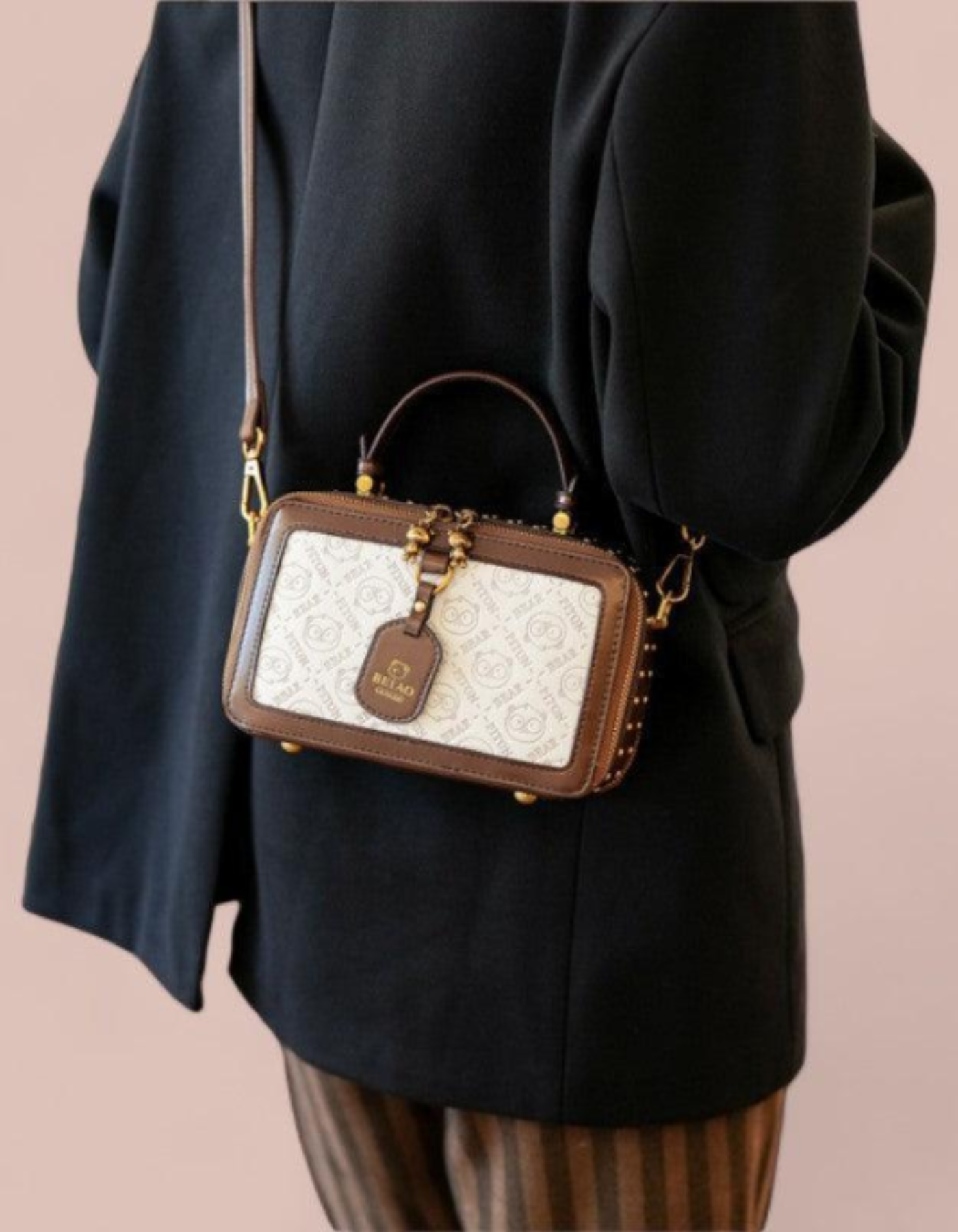 Vianella – Bear charm detail – Crossbody handbag-15209173516661-Mirella Fiore