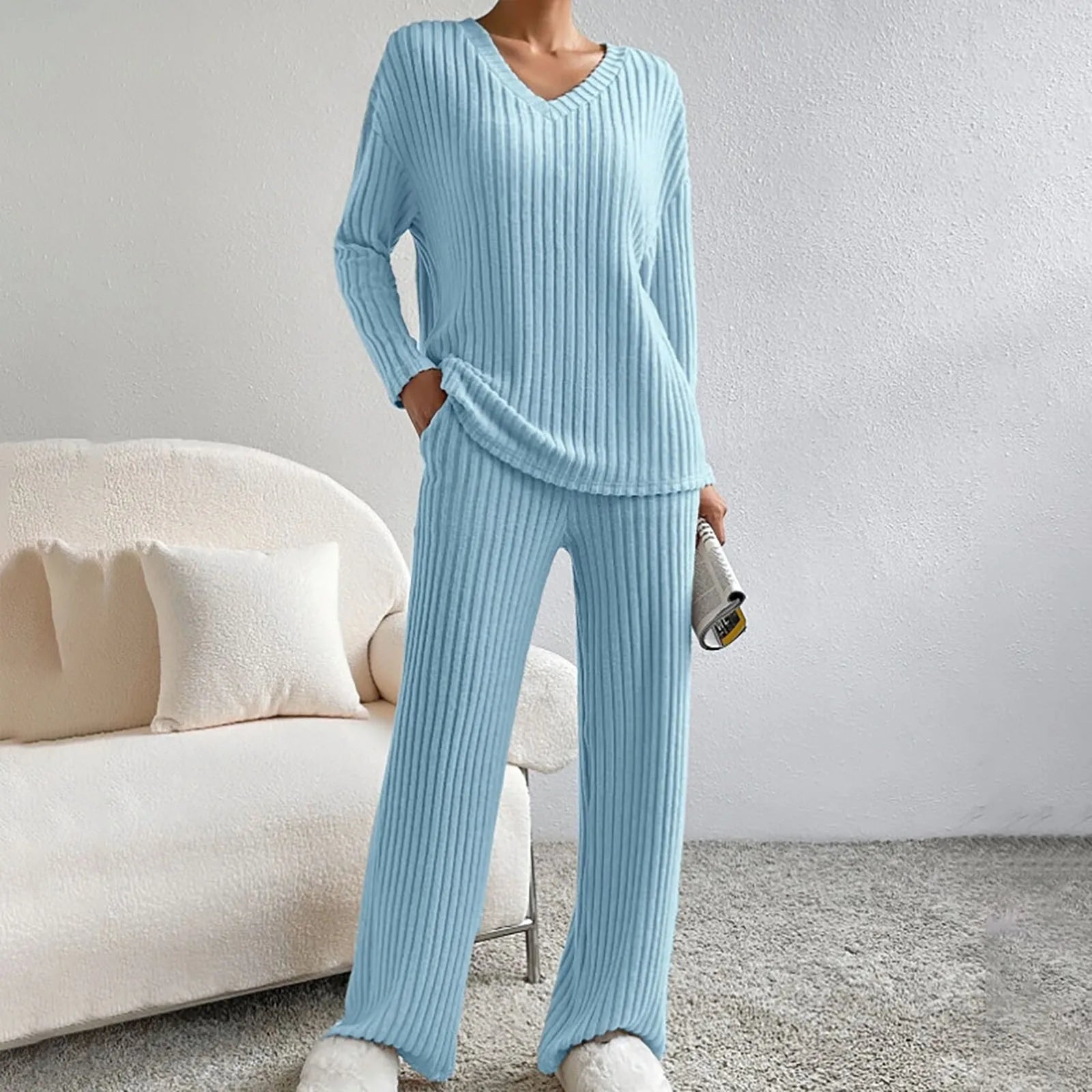 Vina - Comfortable Knitting Set-15553174438261-Mirella Fiore