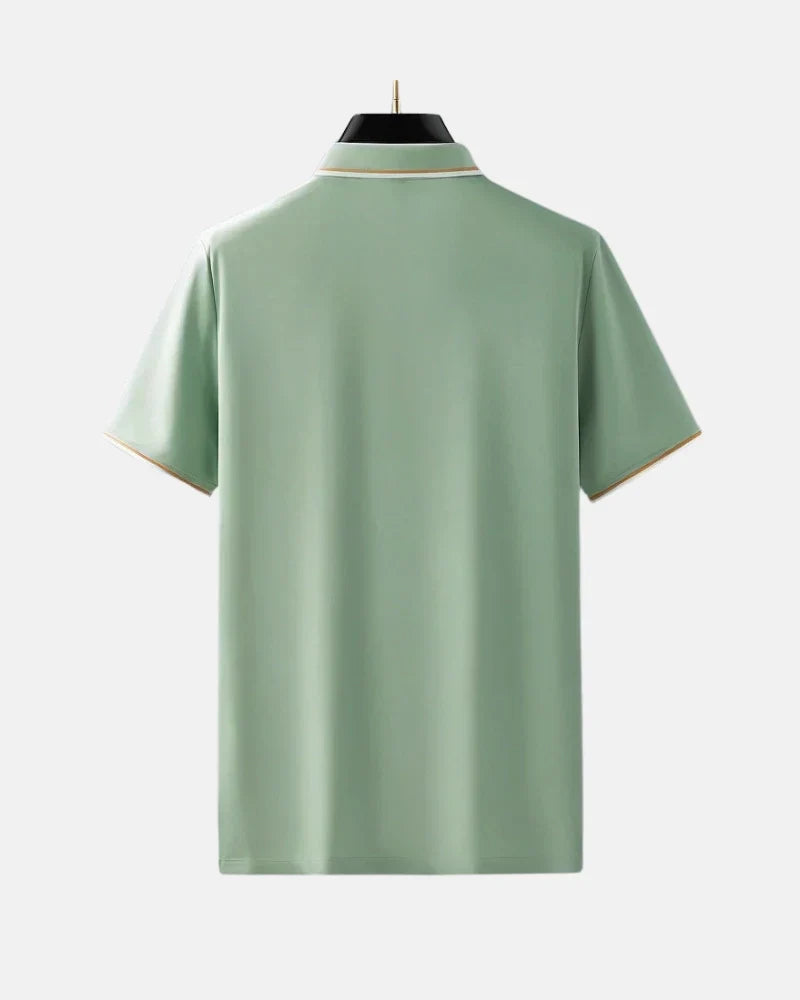 Vincenzo Prestige Silk Polo Shirt-15553363083637-Mirella Fiore