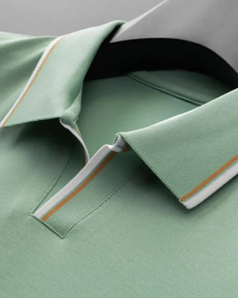 Vincenzo Prestige Silk Polo Shirt-15553363083637-Mirella Fiore