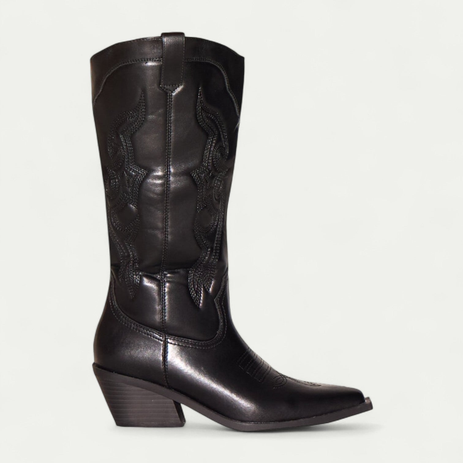 William - Western Calf High Pointed Toe Boots for Women-15550871175541-Mirella Fiore