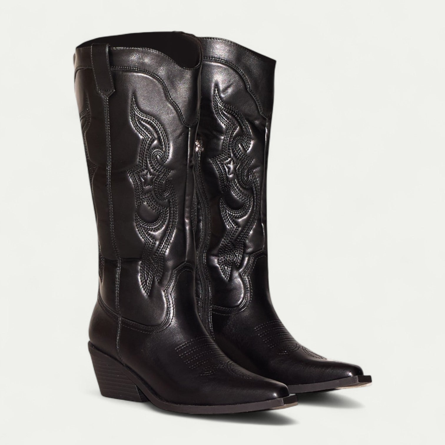 William - Western Calf High Pointed Toe Boots for Women-15550871175541-Mirella Fiore
