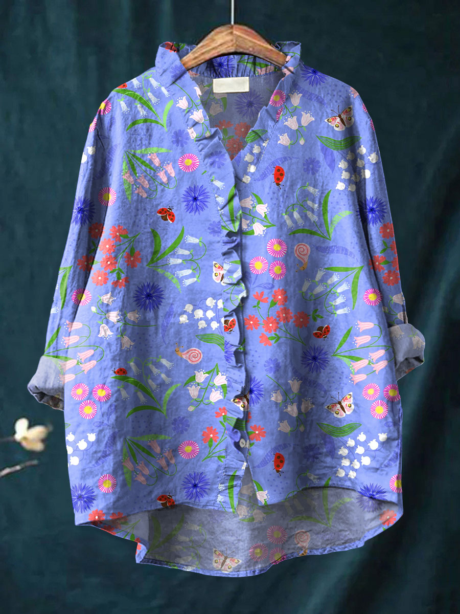 Xiomara - Elegant Bloom Blouse-15542206333301-Mirella Fiore