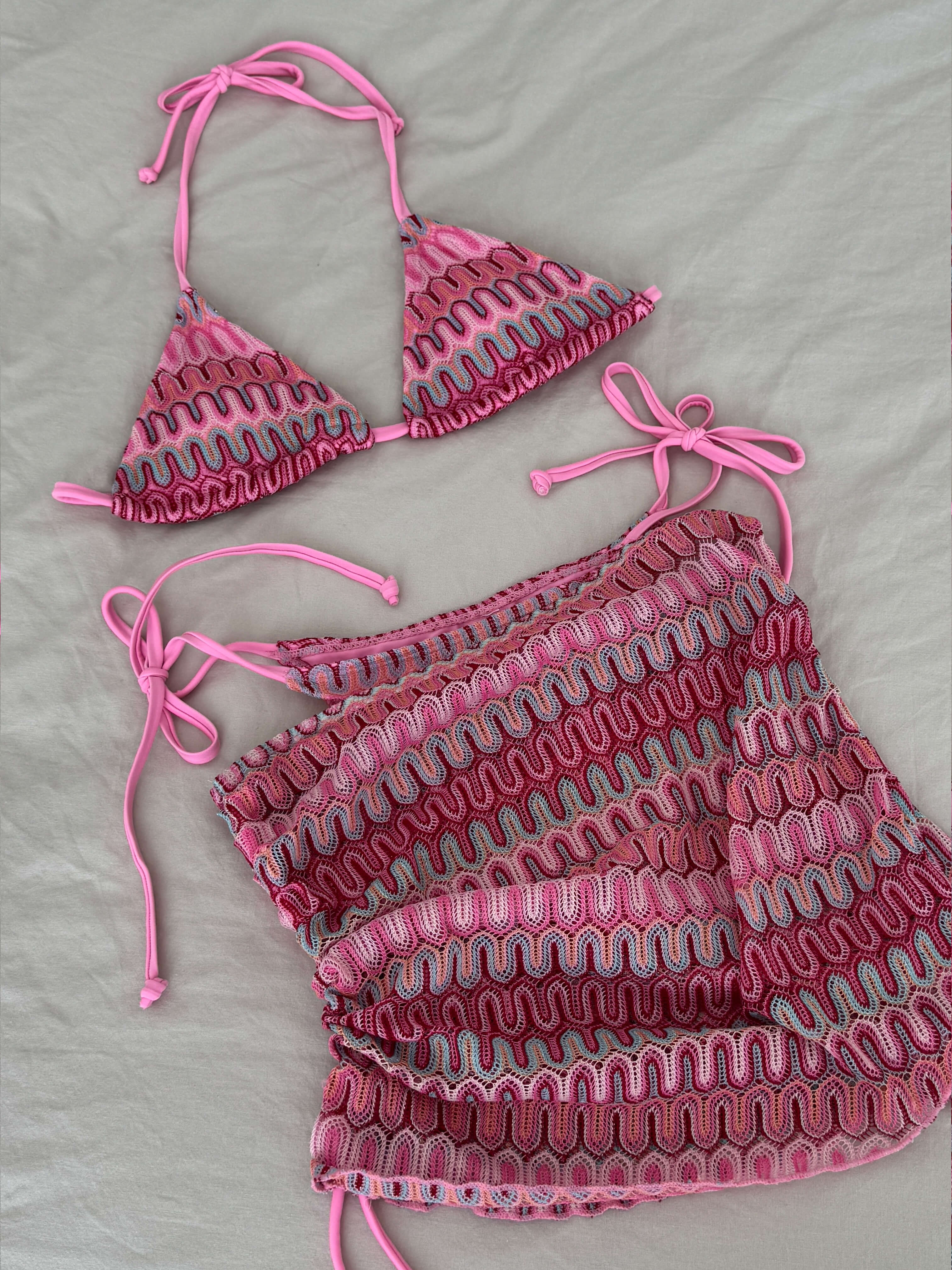 Zaffalina – Wavy knit texture – Bikini set-15133887070581-Mirella Fiore