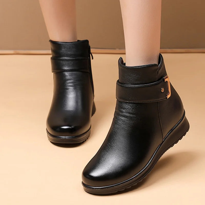 Zaffy - Comfort Leather Boots-15548991144309-Nancy & Mae Savannah