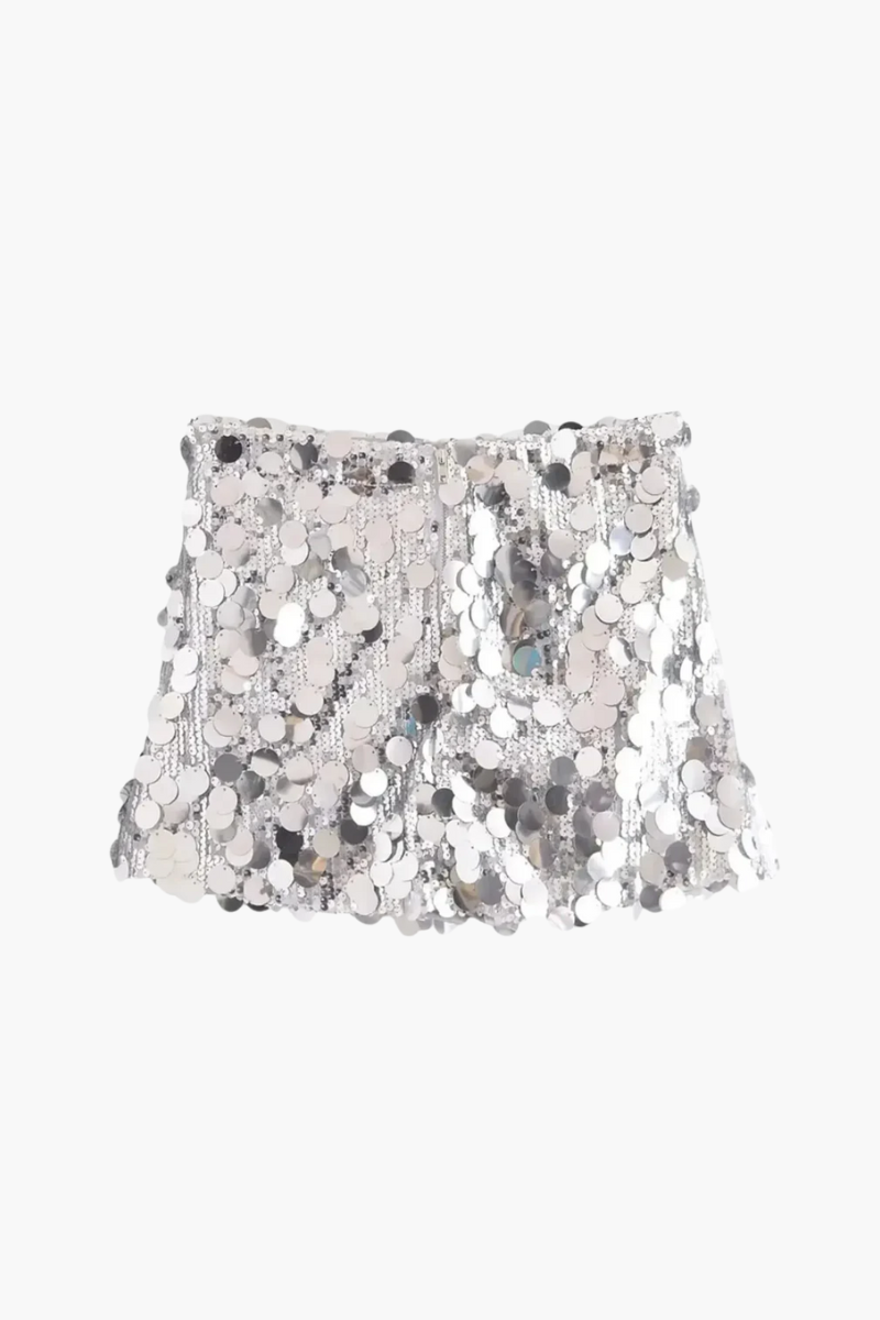 Zaira – Radiant sparkle – Glitter mini skirt-15133678895477-Mirella Fiore
