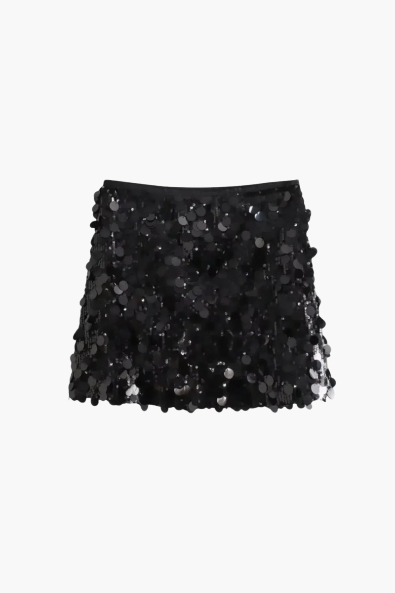 Zaira – Radiant sparkle – Glitter mini skirt-15133678895477-Mirella Fiore