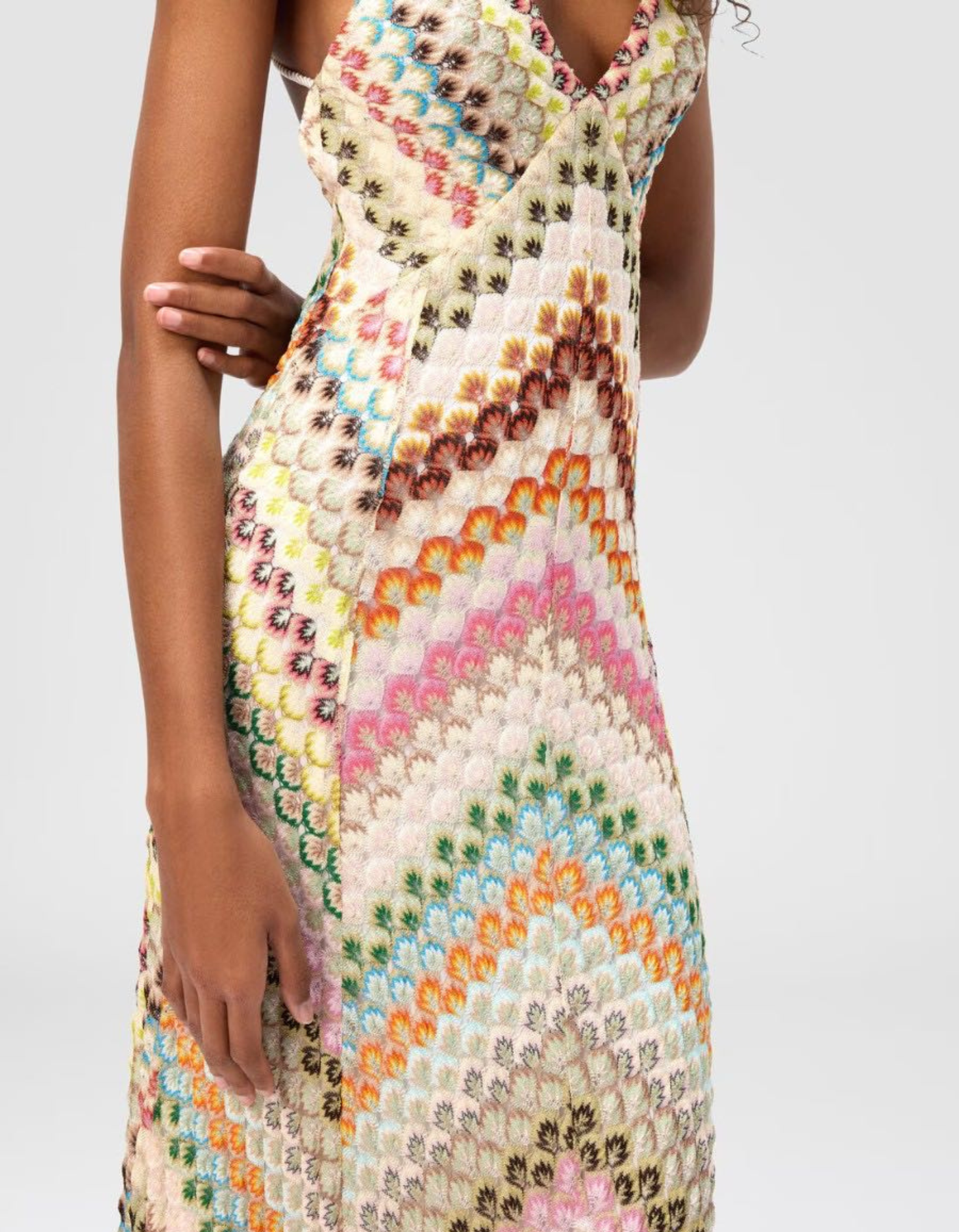 Zinnia – Colourful chevron design – Maxi dress-15259461583221-Mirella Fiore