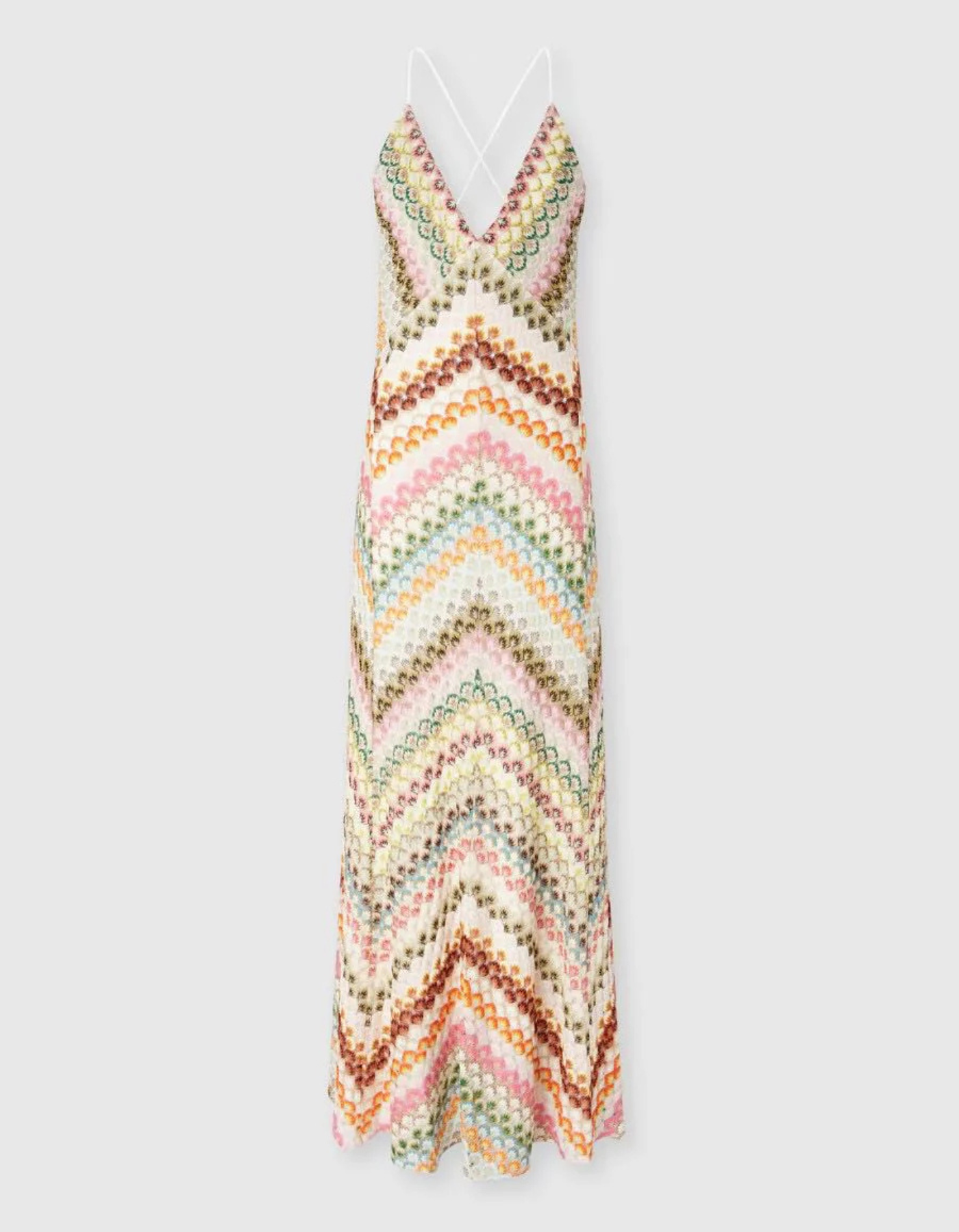 Zinnia – Colourful chevron design – Maxi dress-15259461583221-Mirella Fiore