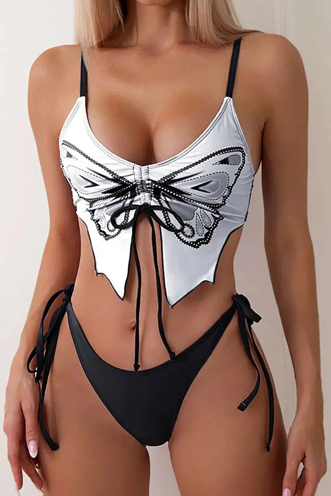 Zirlea – Butterfly pattern – Swimwear set-15133676208501-Mirella Fiore