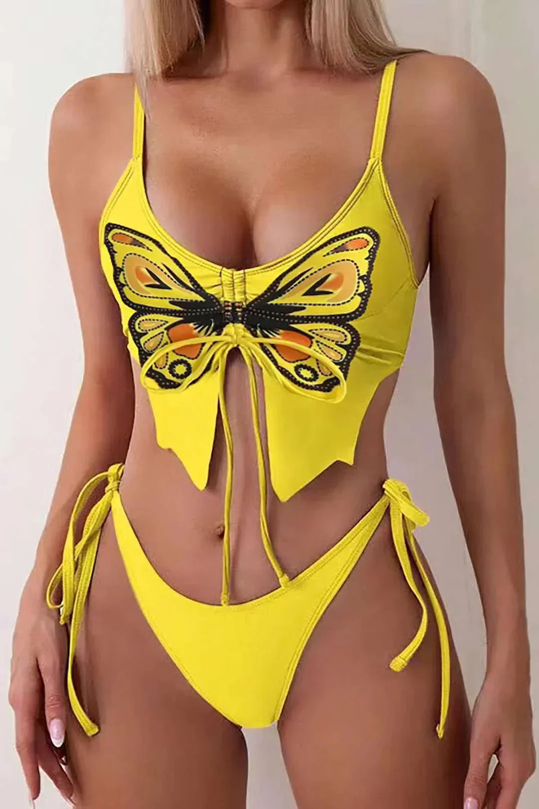 Zirlea – Butterfly pattern – Swimwear set-15133676208501-Mirella Fiore