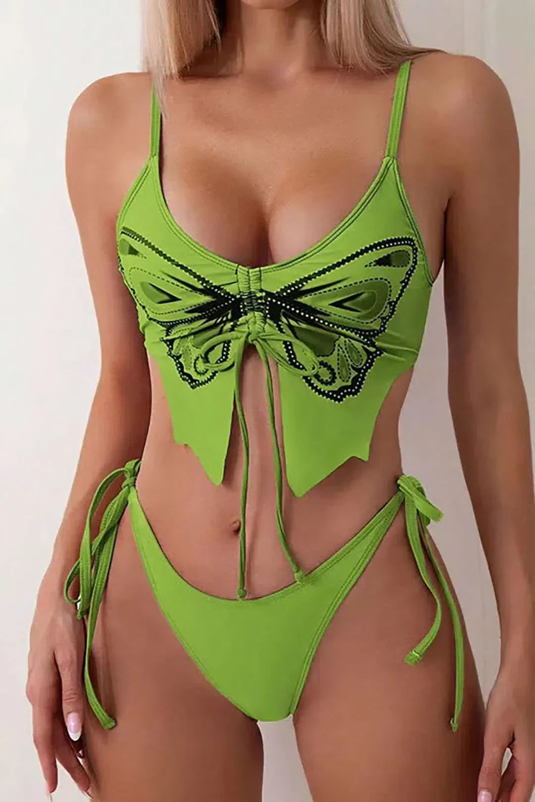 Zirlea – Butterfly pattern – Swimwear set-15133676208501-Mirella Fiore
