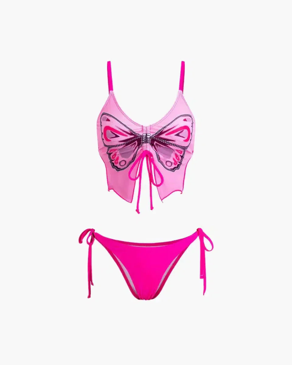 Zirlea – Butterfly pattern – Swimwear set-15133676208501-Mirella Fiore