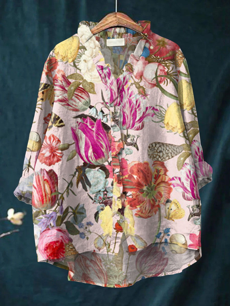Zoey - Elegant Bloom Blouse-15542207381877-Mirella Fiore
